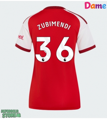 Arsenal Martin Zubimendi #36 Replika Hjemmebanetrøje Dame 2026-27 Kortærmet